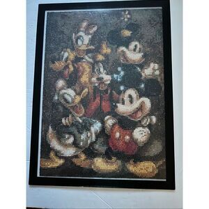 Mickey, Minnie, Daisy, Donald, Goofy, and Pluto completed Diamond art